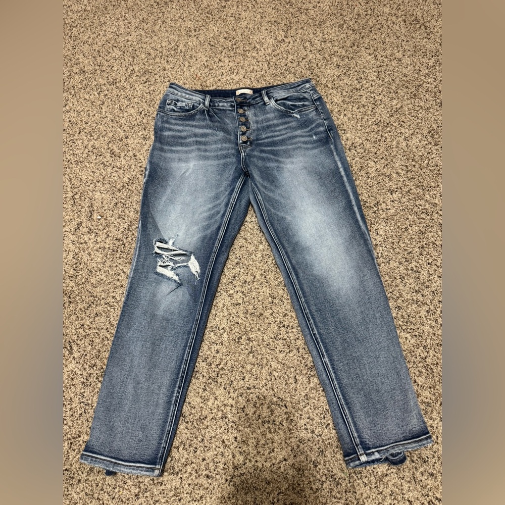 Altar'd State Blue Distressed Jeans